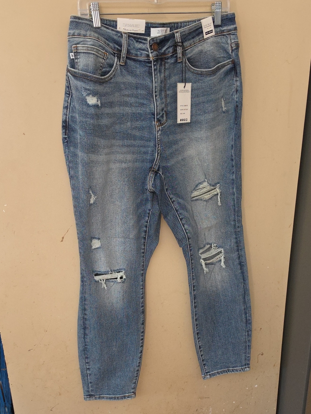 Women’s Distressed Blue Denim Jeans